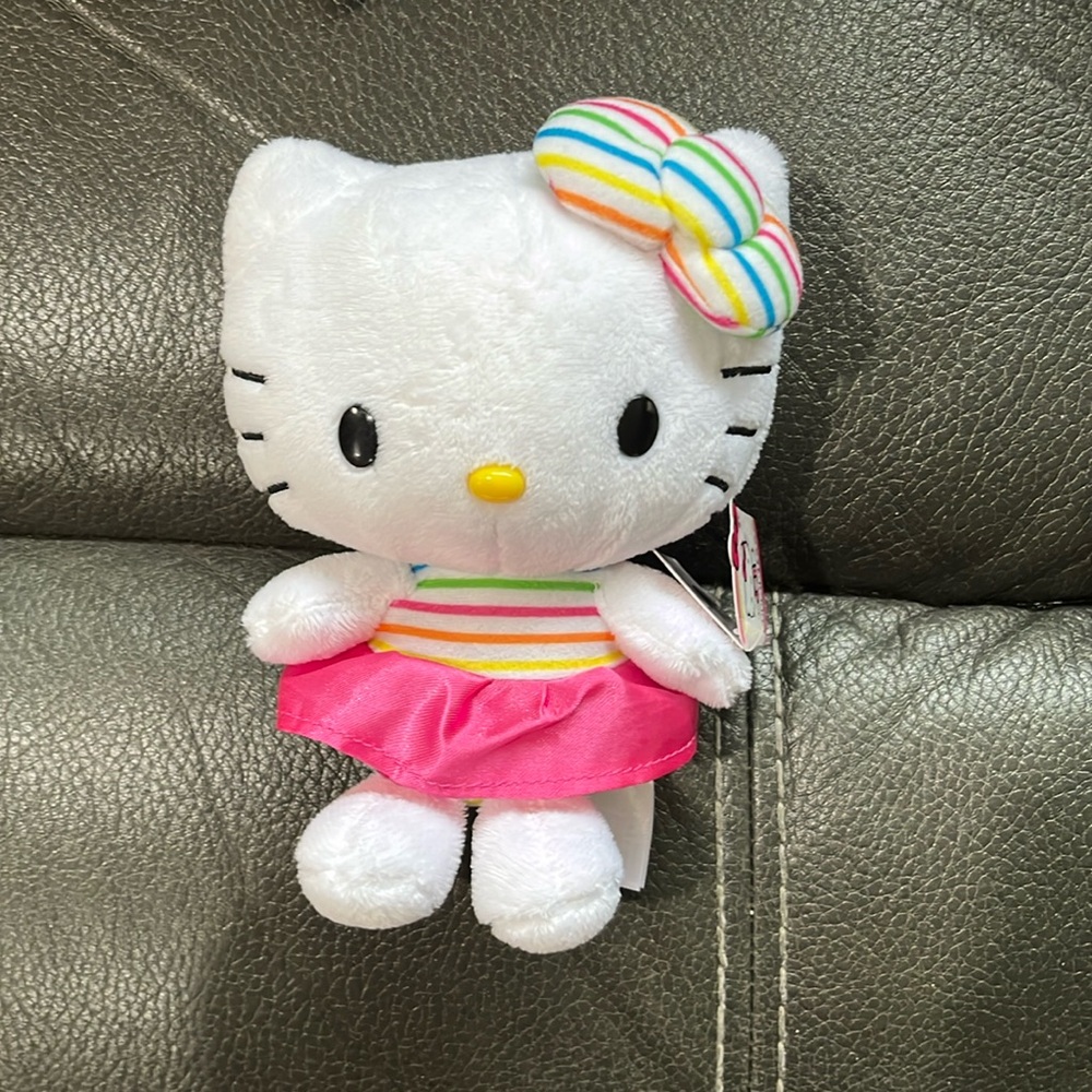 Hello kitty stuffed rainbow dress and matching bow